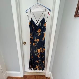 ASTR Gaia Floral MIDI Dress